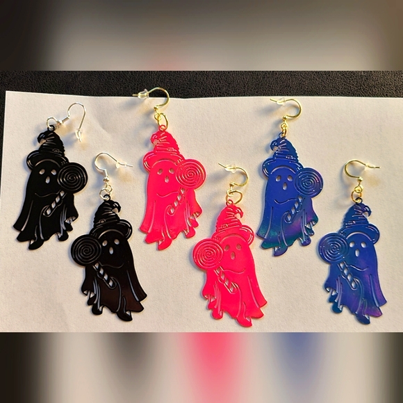 Handmade Jewelry - Hand Crafted Ghost with Candy Earrings